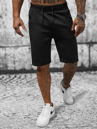 Spodenki dresowe męskie czarne OZONEE JS/8K281