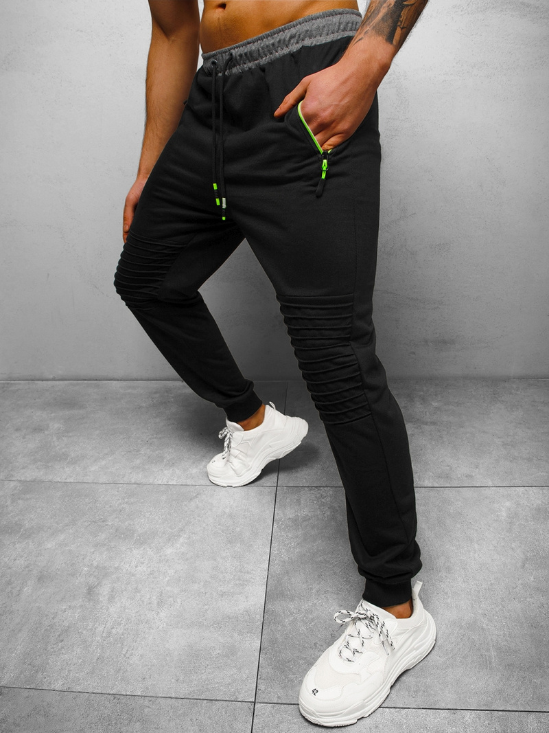 Штани спортивні чоловічі Чорнi OZONEE JS/68K10328