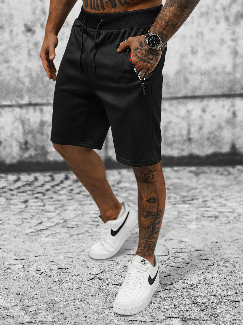 Шорти Чоловічі Чорнi OZONEE JS/8K296