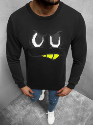 Bluza męska crewneck czarna OZONEE B/21402079