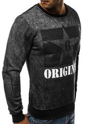 Толстовка чоловіча Темно-сіра OZONEE JS/DD257