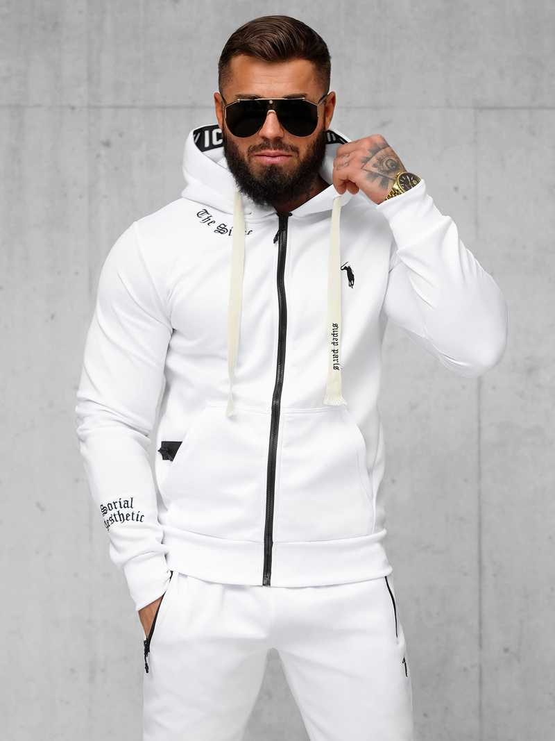 Спортивний костюм чоловічій білий OZONEE O/LN11675