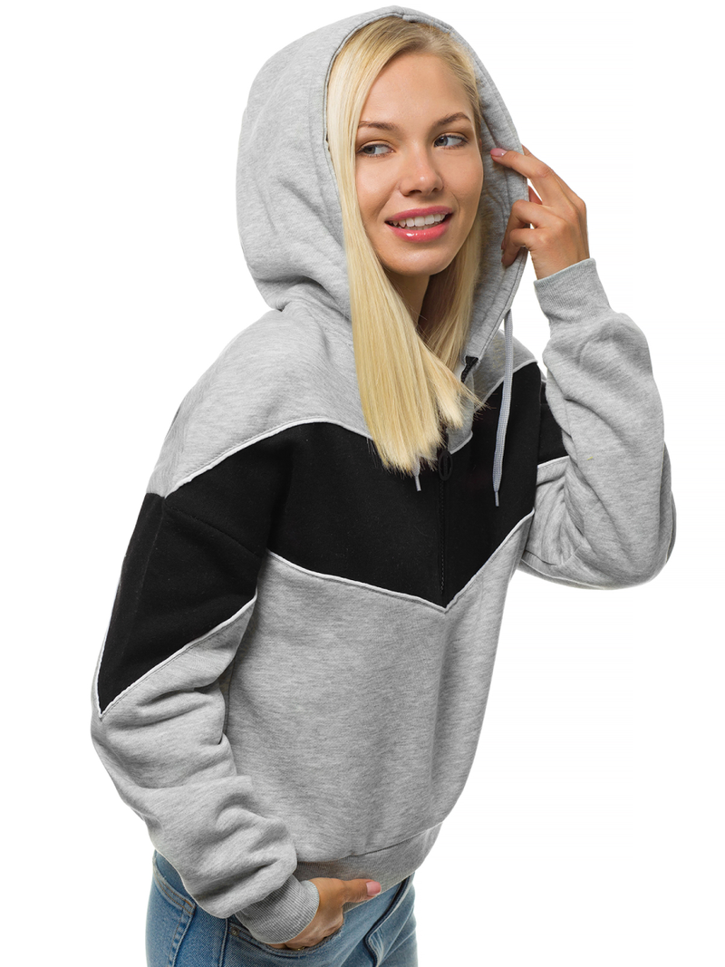 Жіноча Толстовка Сiра OZONEE JS/KSW2036