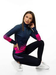 Жіночий спортивний костюм з трьох частин Темно-Синiй OZONEE O/18802