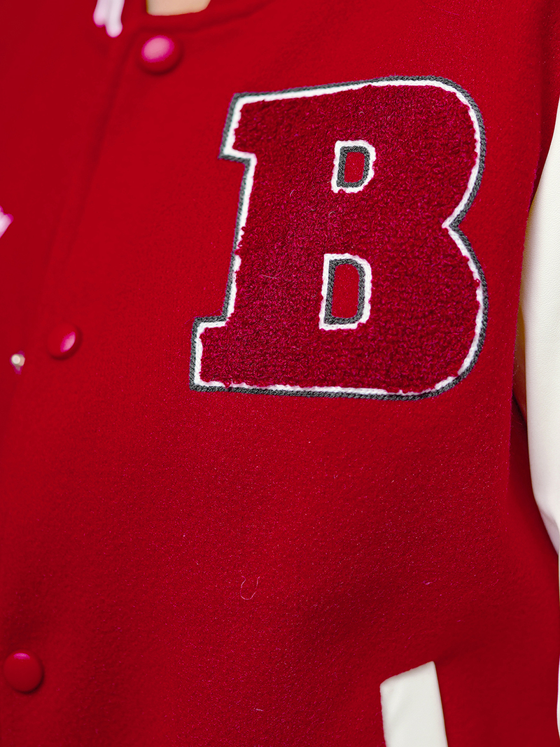 Kurtka damska bomberka czerwona OZONEE JS/16M9067/270