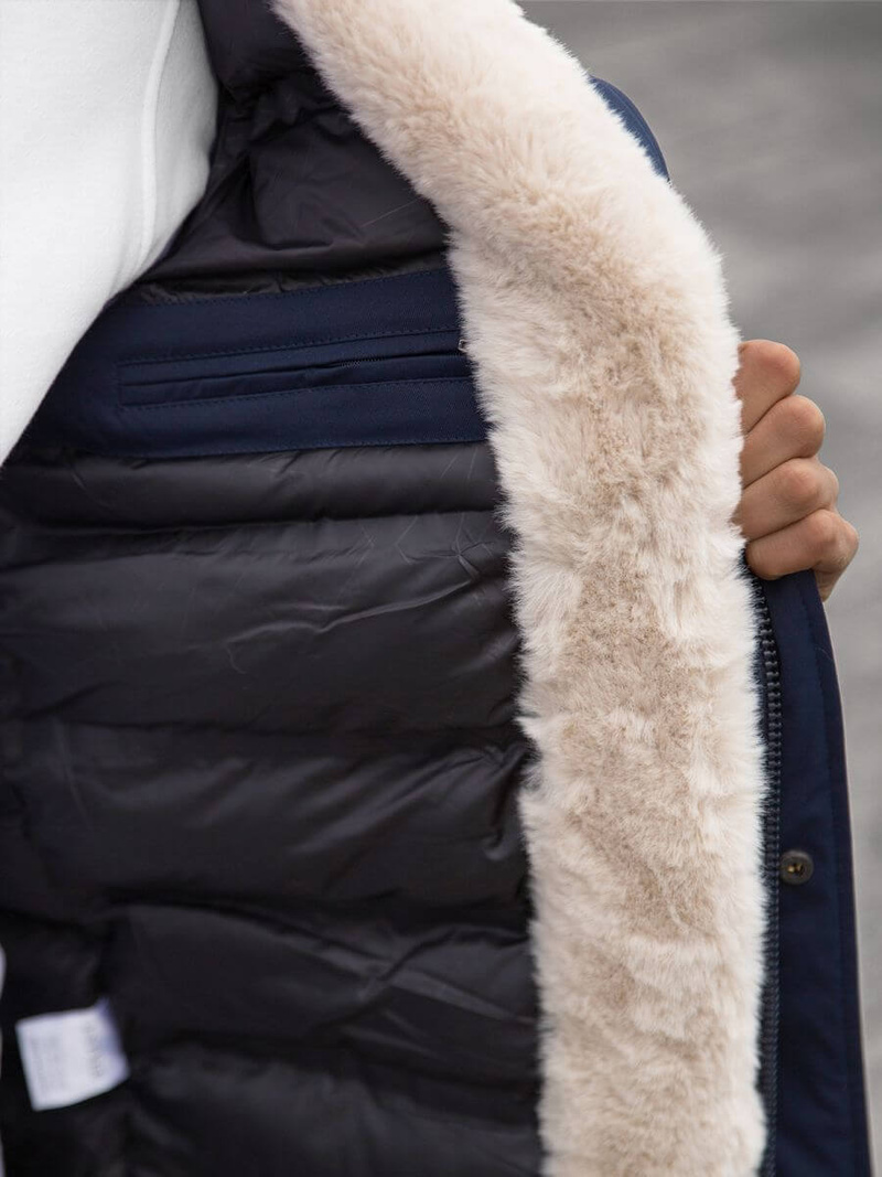 Куртка зимова чоловіча Темно-Синя OZONEE JS/22M115/3