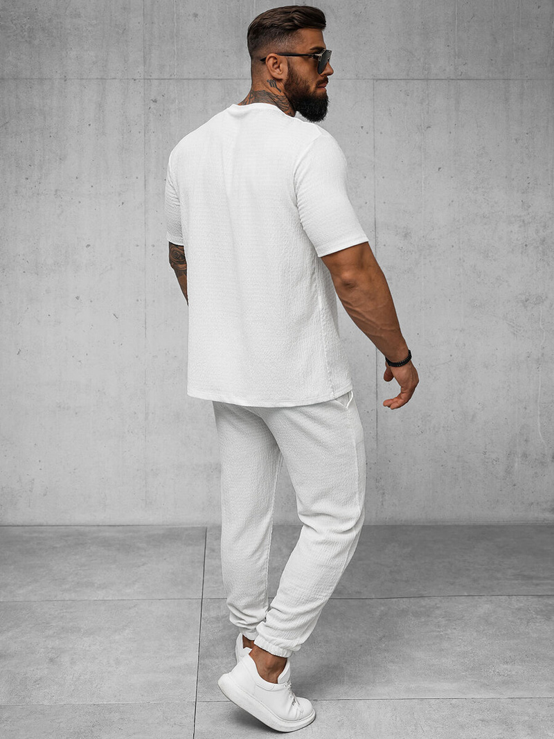 T-shirt męski biały OZONEE O/Y960T