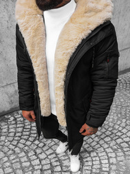 Kurtka zimowa męska czarna OZONEE JS/22M39/392