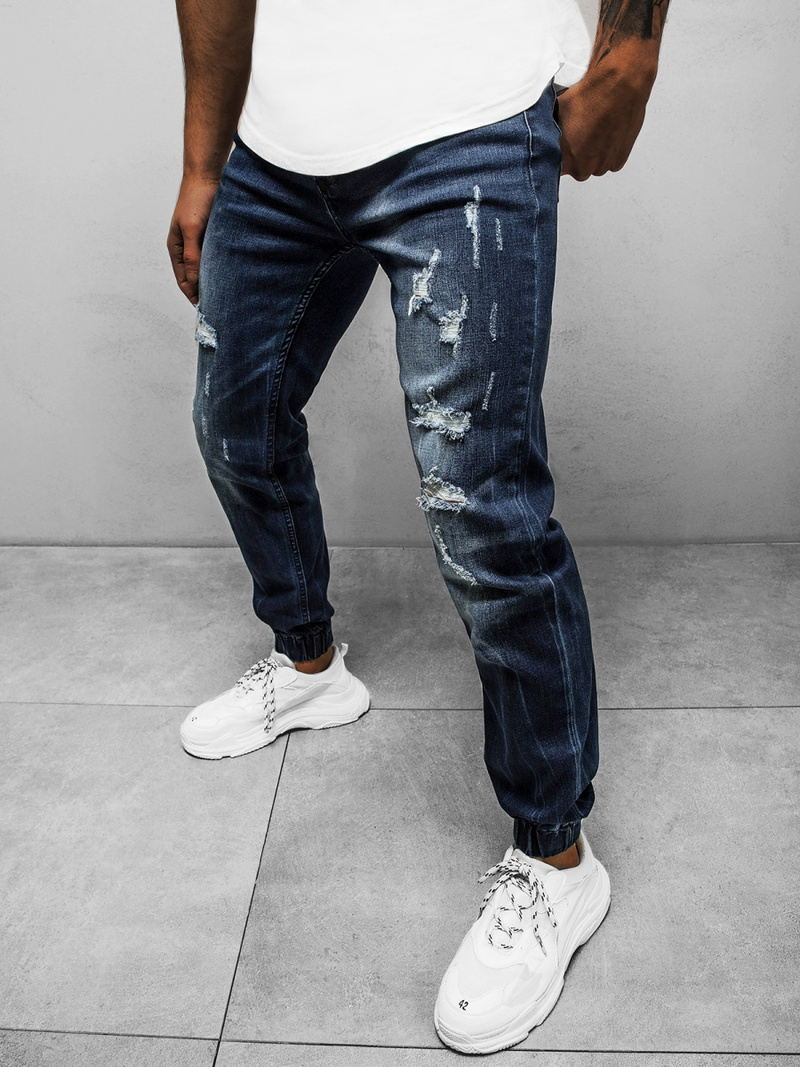 Штани чоловічі джоггери Темно-синi OZONEE NB/MP0014BS