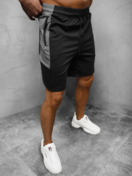 Spodenki dresowe męskie czarne OZONEE JS/68026