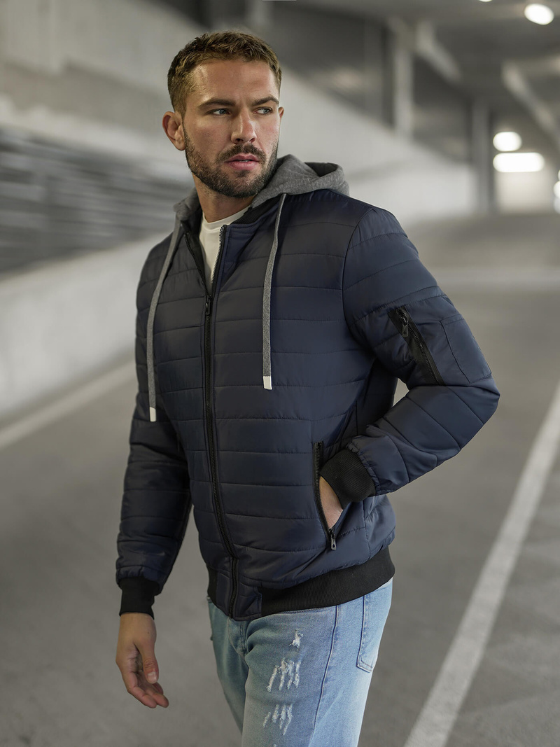 Куртка чоловіча Темно-Синя OZONEE JS/8M985/215Z