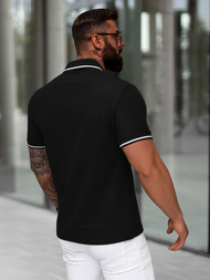 Футболка Поло Чоловіча Чорна OZONEE NB/MT3144