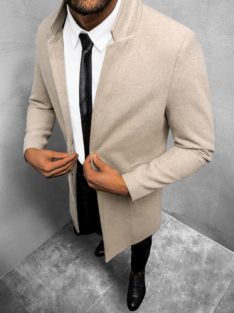 Пальто чоловіче Бежевий OZONEE O/5628