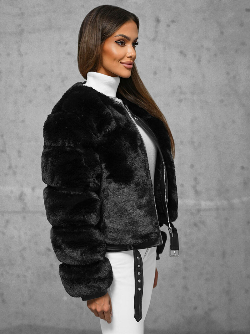 Куртка жіноча чорна OZONEE JS/11Z8080