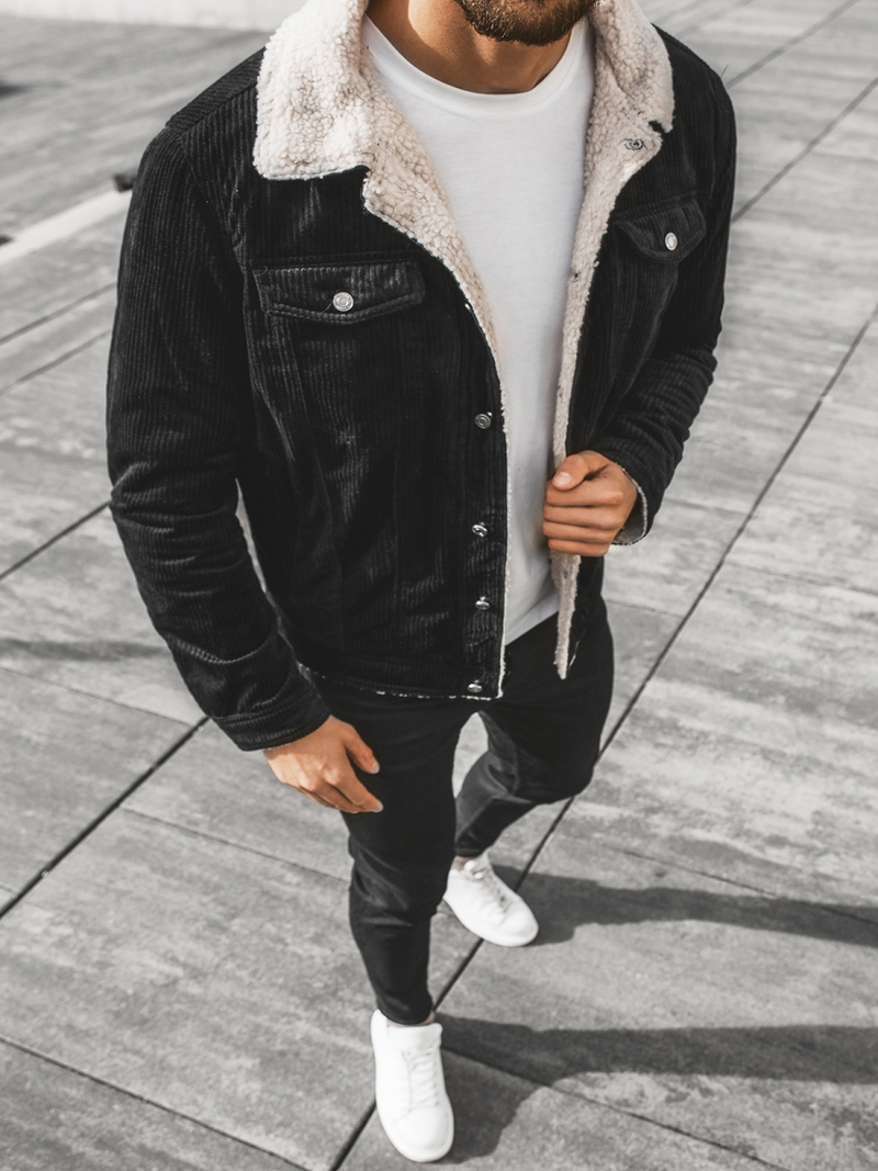 Kurtka męska czarna OZONEE JB/JP1179/1Z