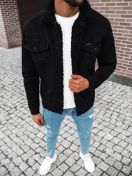 Kurtka męska jeans czarna OZONEE BN/7278