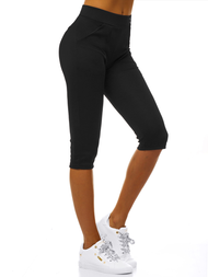 Legginsy krótkie damskie czarne OZONEE JS/1027/A1