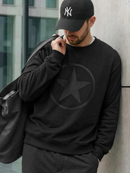 Чоловічий світшот чорний OZONEE JS/8B1991/3