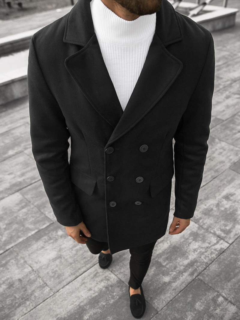 Пальто чоловіче Чорний OZONEE JS/79B3073