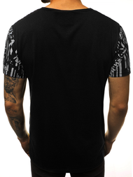 Футболка чоловіча Чорна OZONEE JS/KS1993