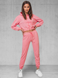 Komplet dresowy dwuczęściowy jasnoróżowy damski OZONEE O/HW251213B
