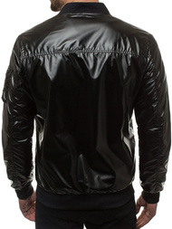 Kurtka bomberka męska czarna OZONEE N/6147