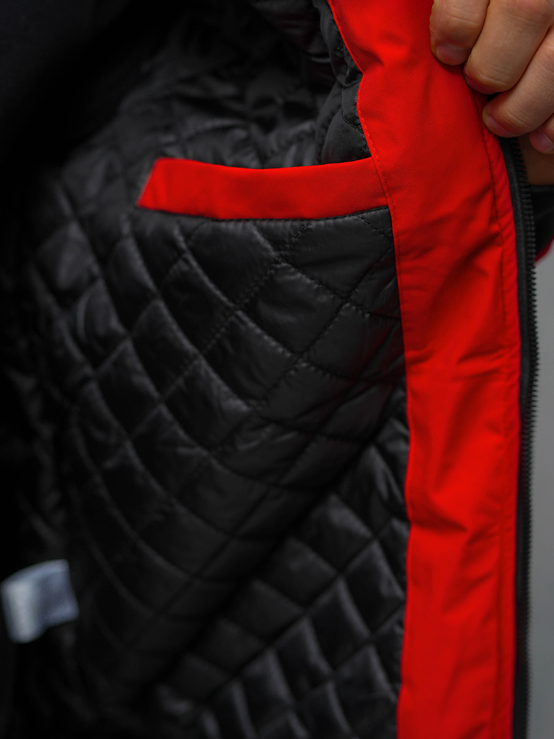 Kurtka męska czerwona OZONEE JS/5M3111/270