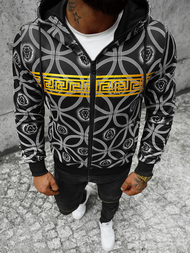 Толстовка чоловіча Чорна OZONEE JS/B8123