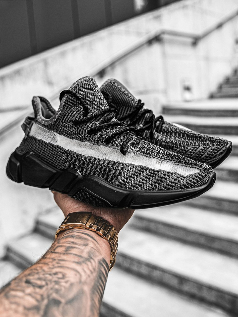 Sneakersy grafitowe OZONEE O/503