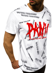 T-Shirt męski biały OZONEE JS/KS1998