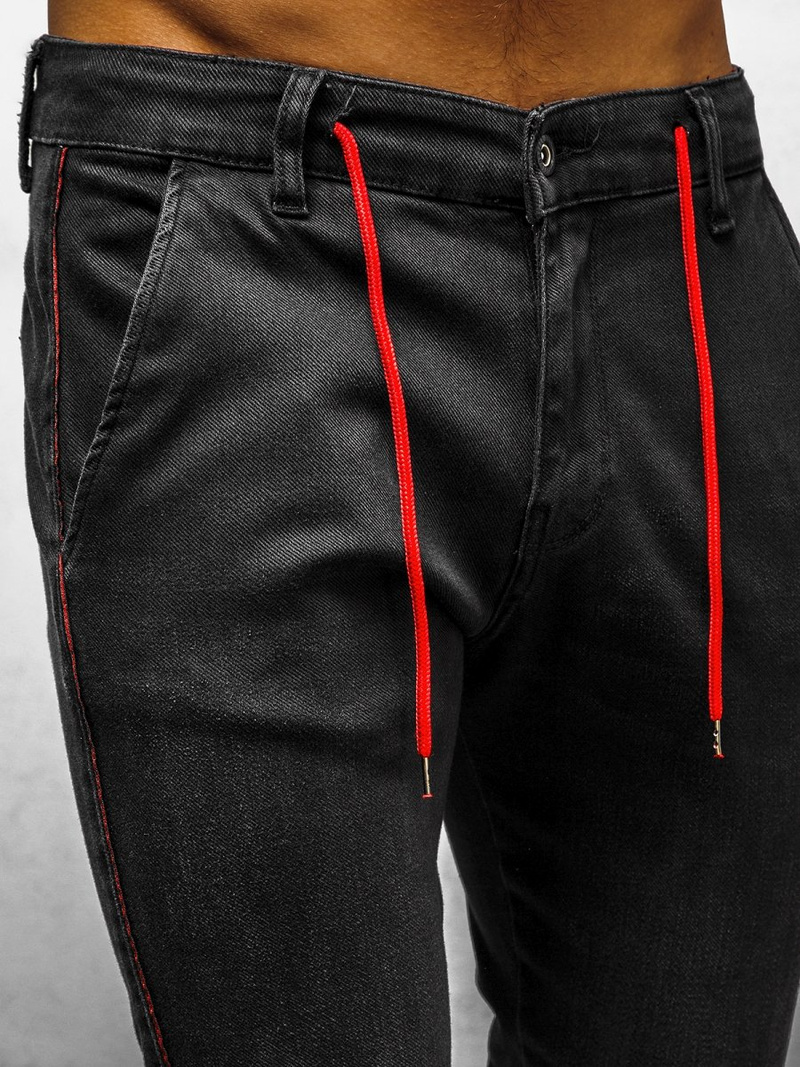 Spodnie męskie czarne OZONEE B/7154Z