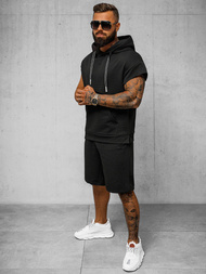 Komplet dresowy męski czarny OZONEE O/3C111/9