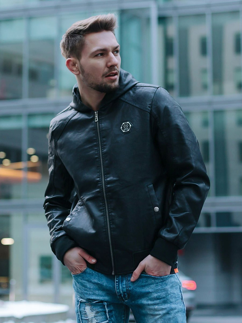 Куртка чоловіча Чорна OZONEE N/5003/18Z