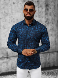 Koszula męska granatowa OZONEE O/V02