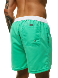 Spodenki kąpielowe męskie miętowe OZONEE ST005-9