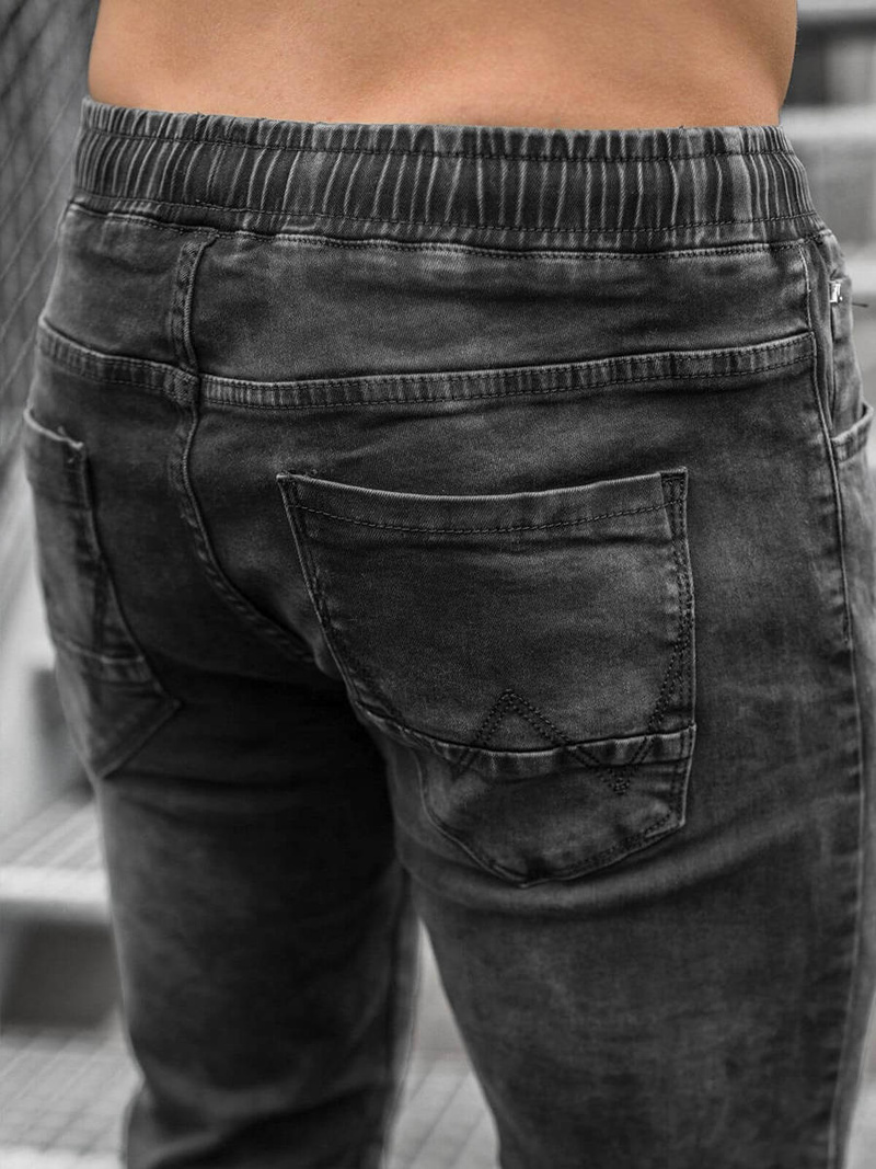 Штани чоловічі джоггери Чорнi OZONEE O/TF064Z