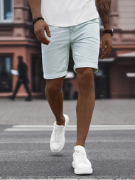 Spodenki męskie jeansowe jasnoniebieskie OZONEE O/19200Z