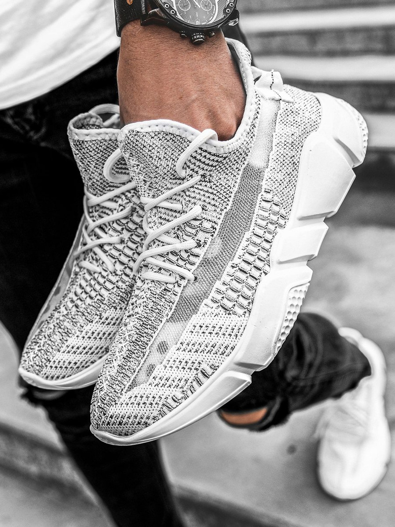 Снікерси Бiло-Чорна OZONEE O/503