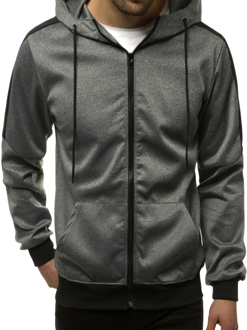 Bluza męska rozpinana grafitowa OZONEE JS/99005