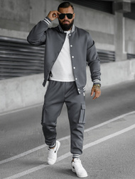 Komplet dresowy męski grafitowy OZONEE JS/27C6505/5Z