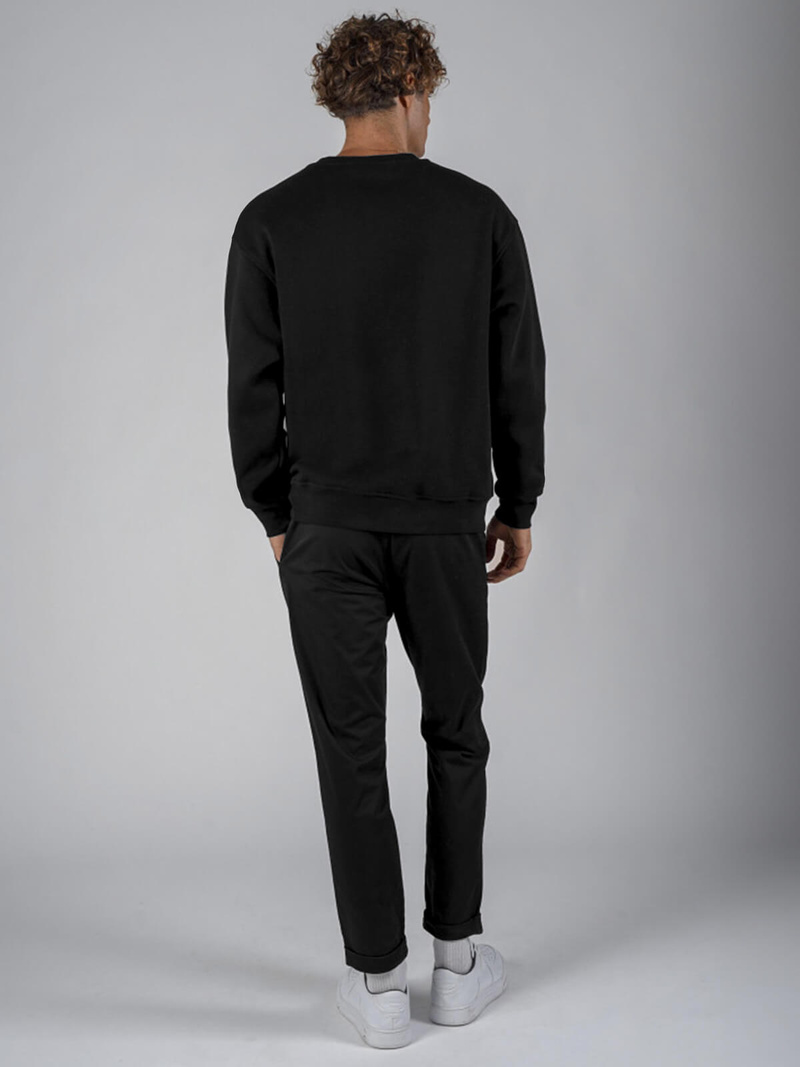 Толстовка чорна OZONEE O/SWE23004Z