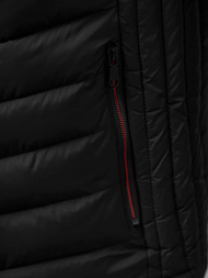 Kamizelka męska pikowana czarna OZONEE N/7133Z