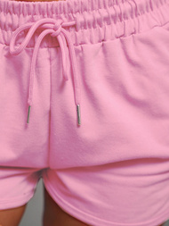 Spodenki dresowe damskie pudrowe OZONEE JS/8K1256/38