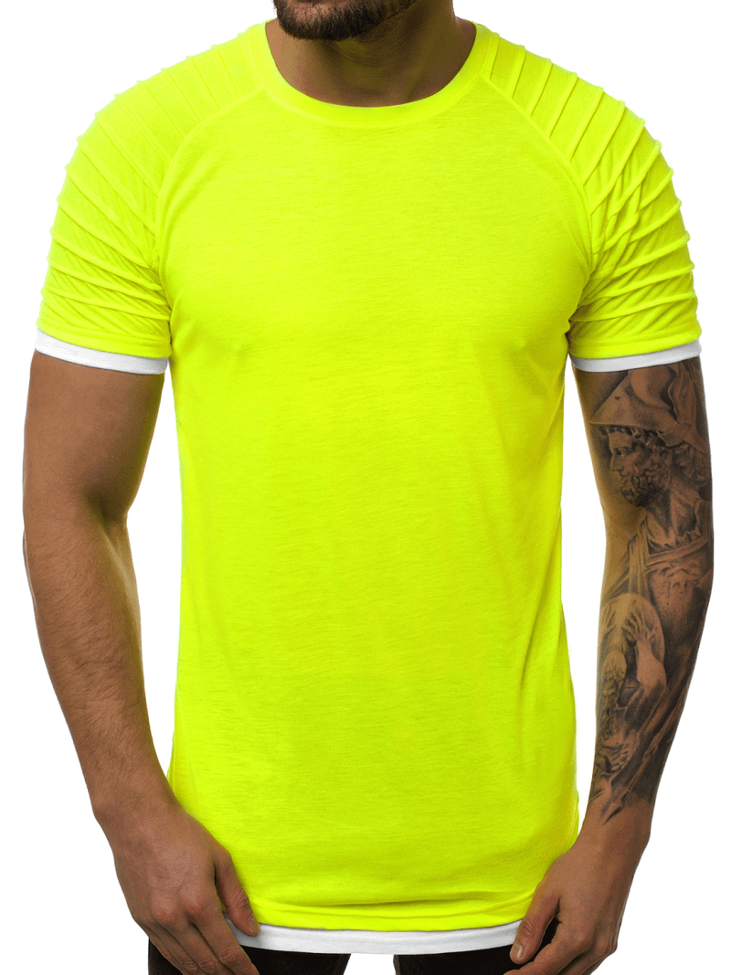 Футболка чоловіча Жовта-неон OZONEE O/1262X