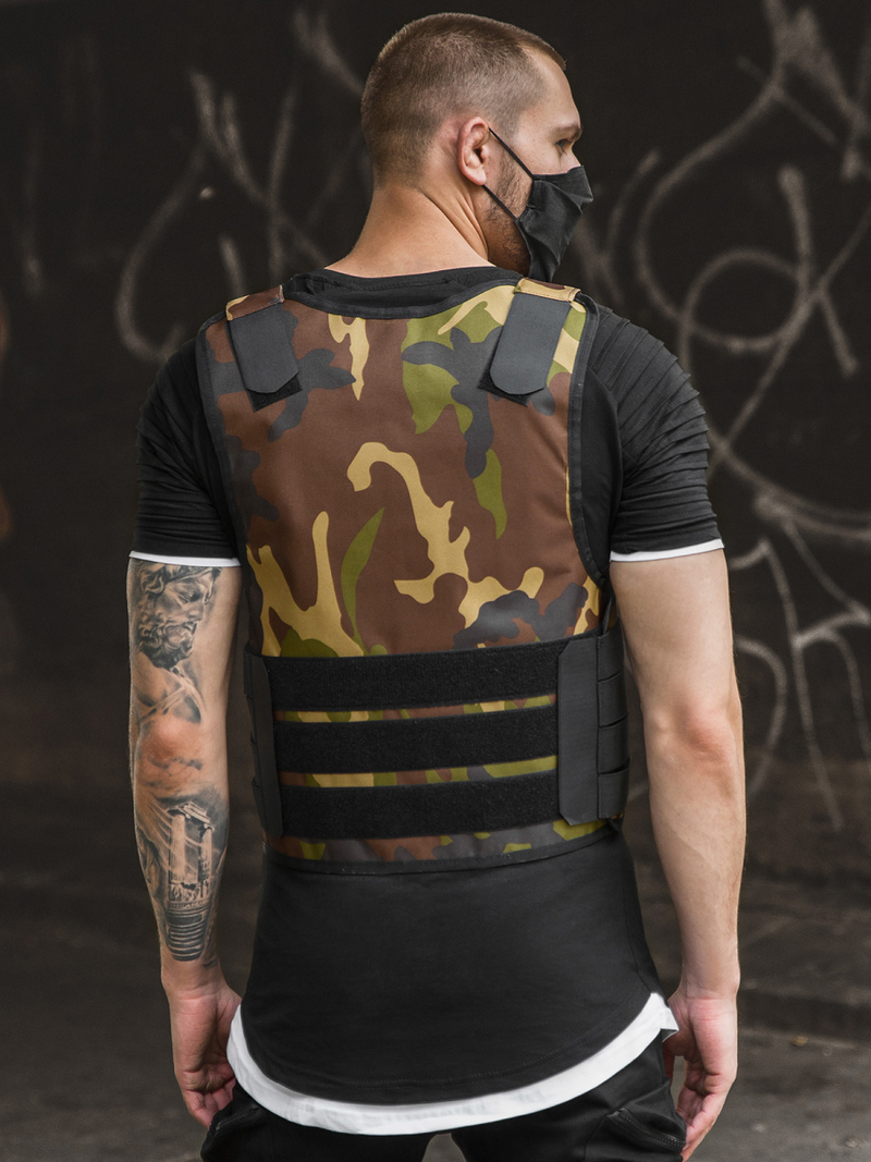 Безрукавка чоловіча Камуфляж OZONEE PE/4003