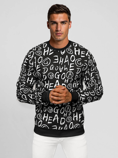 Bluza męska czarna OZONEE JS/8B1221/3Z