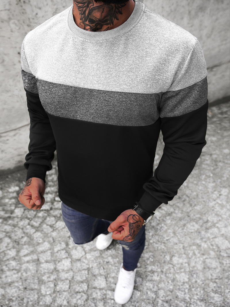 Bluza męska czarna OZONEE JS/Y20010