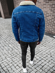 Kurtka męska jeans ciemnoniebieska OZONEE BN/7274