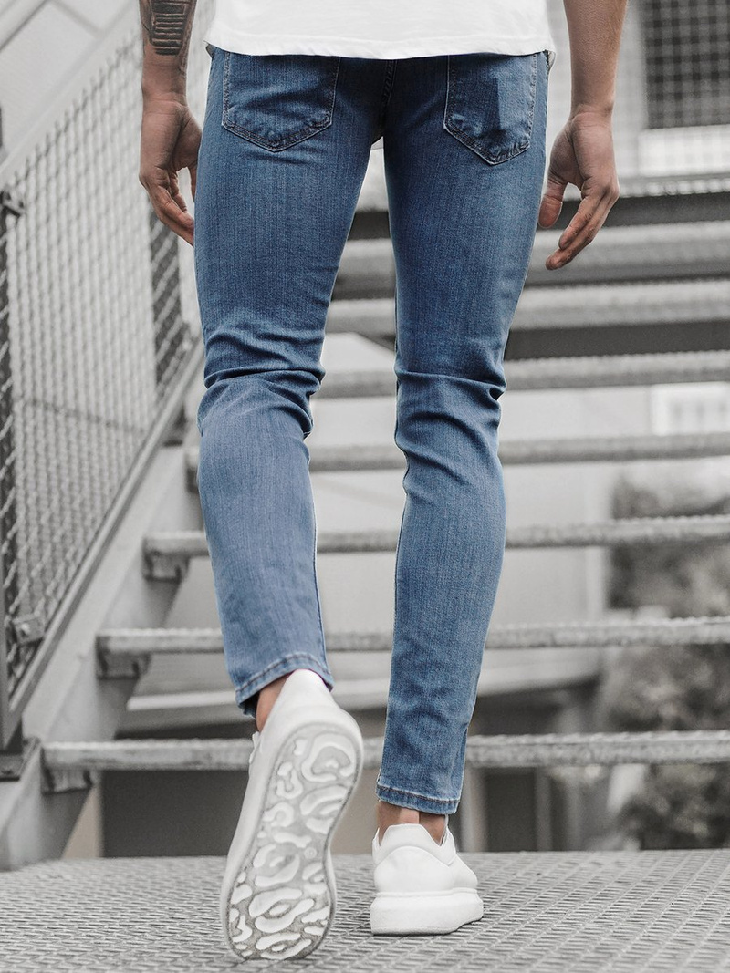 Spodnie męskie jeans niebieskie OZONEE O/4386/02