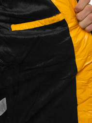 Kurtka zimowa męska pikowana żółta OZONEE N/6577